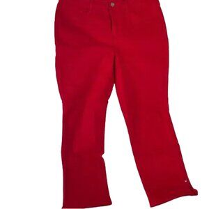 NYDJ Women's Bold Red Skinny Jeans